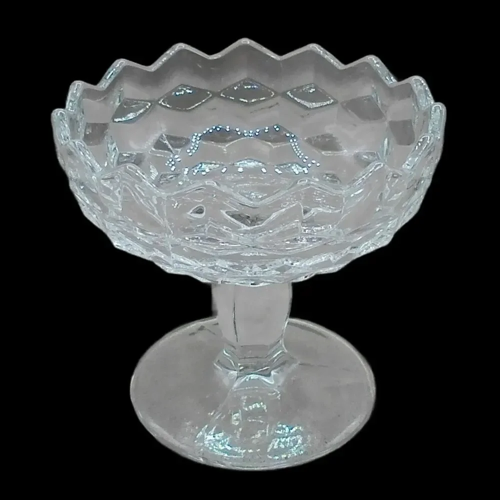 Fostoria Jelly Dish American Clear (Stem 2056) NO LID Vintage Glass Compote